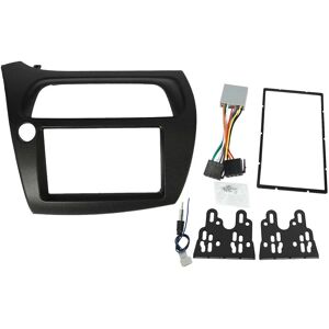 Woosien - For Double Din Fascia Radio Dvd Stereo Cd Panel Dash Mounting Installation Trim Kit Face Frame Beze