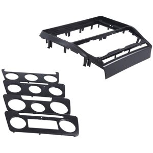 Tlily - 10.1Inch 2 Din Radio Fascia for 2007-2014 Audio Stereo Panel Mounting Installation Dash Kit Frame(Black)