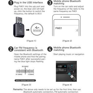 Tlily - 3X Car fm Transmitter Without Bluetooth 5.1 Radio Modulator Hands-free Audio Adapter Kit No Delay Noise Accessories