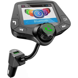 Tlily - G24 Bluetooth 5.0 Car Kit Handsfree fm Transmitter QC3.0 Car charger 2.0 Inch lcd Display aux Audio Receiver MP3 Player