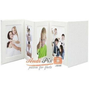 Deknudt - Leporello Leather White photo album