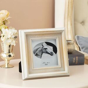 Livingandhome - 4x4 inch Contemporary Solid Wood Photo Frame