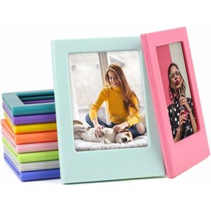 Denuotop - Magnetic Mini Photo Frame Photo Album 3' Compatible with Polaroid Fujifilm Instax Mini 11 Mini 9 Mini 8 Photo Album Fridge Stickers 10pcs