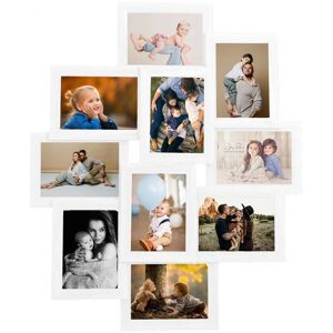 Berkfield Home - Mayfair Collage Photo Frame for 10x(10x15 cm) Picture White mdf