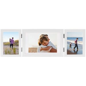 Berkfield Home - Mayfair Trifold Photo Frame Collage White 28x18 cm+2x