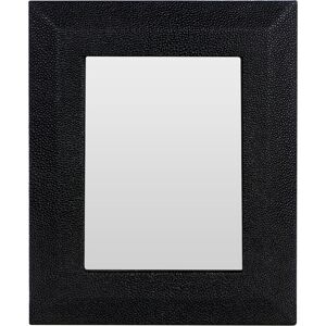 Premier Housewares Black Photo Frame / Frames Faux Sharkskin Picture Frames For Wall Contemporary Rectangular Photo Frames For Bedroom / Living Room