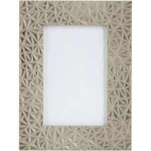 Premier Housewares - Grey Photo Frame / Frames Geometric Design Picture Frames For Wall Contemporary Rectangular Photo Frames For Bedroom / Living