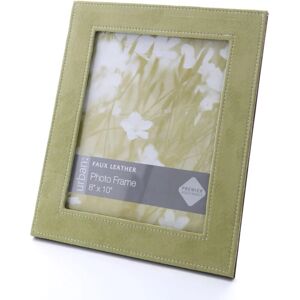 Premier Housewares Light Green Photo Frame / Frames Faux Suede Picture Frames For Wall Contemporary Rectangular Photo Frames For Bedroom / Living