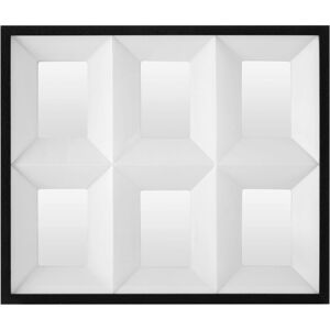 Premier Housewares - Photo Frame For Living Room / Bedroom / Hallways Six Display Frame With Box Design W51 x D5 x H60cm.