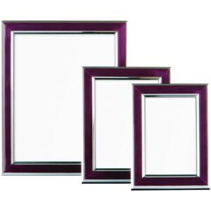 Premier Housewares - Purple and Silver Photo Frames - Set of 3