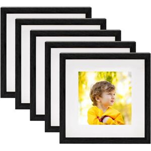 Royalton - 3D Box Photo Frames 5 pcs Black 23x23 cm for 13x13 cm Picture