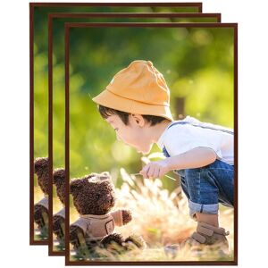 Royalton - Photo Frames Collage 3 pcs for Wall or Table Bronze 15x21cm mdf