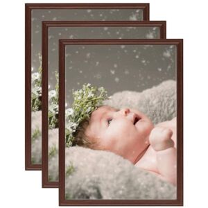 Royalton - Photo Frames Collage 3 pcs for Wall or Table Dark Red 13x18 cm