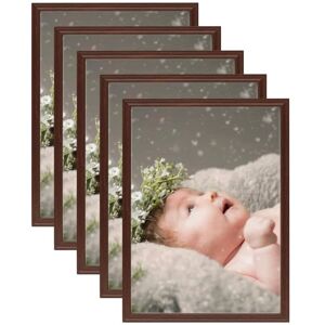 Royalton Photo Frames Collage 5 pcs for Wall or Table Dark Red 13x18 cm