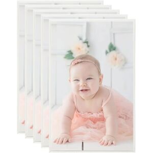 Royalton - Photo Frames Collage 5 pcs for Wall or Table Silver 13x18cm mdf