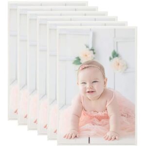 Photo Frames Collage 5 pcs for Wall or Table Silver 70x90cm mdf - Royalton