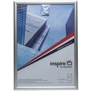 Hampton Frames - Photo Album Co Inspie fo Business Poste/Photo Snap Fame A2 Alumin - Silver