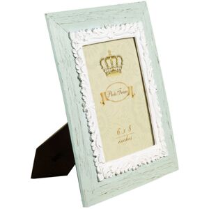 Biscottini - Vertical / horizontal resin made antiqued green finish e-standing photo holder