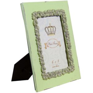 BISCOTTINI Vertical / horizontal resin made antiqued green finish W31xDP2xH26 cm sized free-standing photo holder