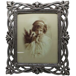 BISCOTTINI Vertical / horizontal W31xDP2xH36 cm sized antiqued silver finish free-standing photo holder