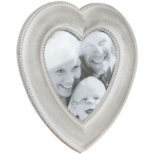 Biscottini - Set 3 Wood made antiqued Shabby finish heart-shaped sized photo frame