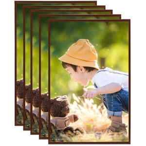 Bonnevie - Photo Frames Collage 5 pcs for Wall or Table Bronze 70x90cm mdf VSVS4850503
