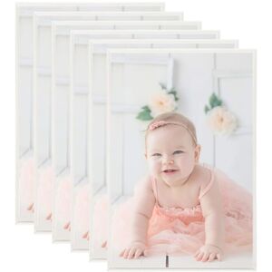 Bonnevie - Photo Frames Collage 5 pcs for Wall or Table Silver 70x90cm mdf VSVS6366991