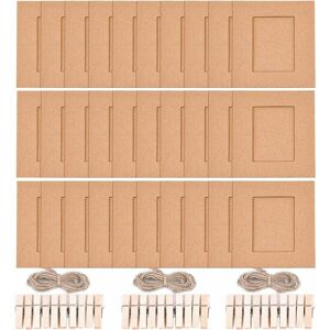 Dewdat - Hanging Paper Photo Frame Set for Wall Decor Compatible with Fujifilm Instax Mini 11 9 8 70 90 26 Camera Film, Mini Link Printer, 30pcs Dewdat - Hanging Paper Photo Frame Set for Wall Decor Compatible with Fujifilm Instax Mini 11 9 8 70 90 26 Camera Film, Mini Link Printer, 30pcs