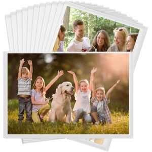 Tlily - Picture Frames, 12 Pack Magnetic Photo Frame Fridge 6x4In, Magnetic Picture Frame for Kids, Family, Photo Magnets-White Tlily - Picture Frames, 12 Pack Magnetic Photo Frame Fridge 6x4In, Magnetic Picture Frame for Kids, Family, Photo Magnets-White