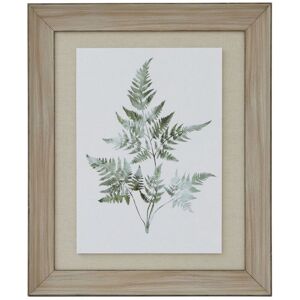 Watercolour Bracken Fern in Frame - Washed Wood - L5 x W50 x H60 cm - Brown Watercolour Bracken Fern in Frame - Washed Wood - L5 x W50 x H60 cm - Brown