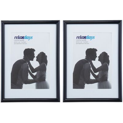 RELAXDAYS - Set of 2 Picture Frames, 13x18 cm, 9x13 Passepartout - Picture Frame Set RELAXDAYS - Set of 2 Picture Frames, 13x18 cm, 9x13 Passepartout - Picture Frame Set