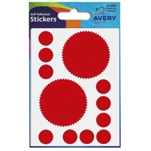 Company Seal Labels Red (80 Labels) PK10 - Other Colours - Avery