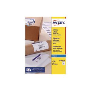 Qckdry Wht Add 4Lbls/Sht Bx100 - Avery