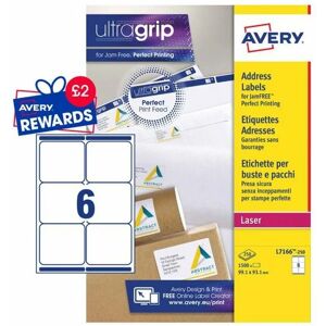 Avery - Laser Parcel Label 99x93mm 6 Per A4 Sheet White (Pack 1500 Labels) l - White