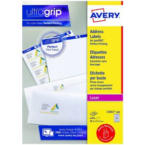 Avery - Mini Lbls Wht 65L/Sh Lsr Bx100