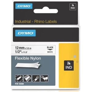 Dymo - Rhino Industrial Nylon Tape 12mmx4m White 18488