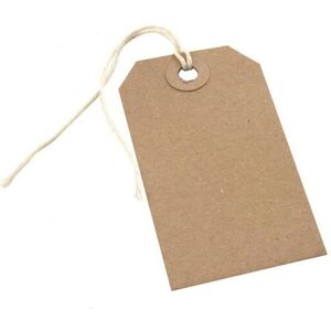 VOW Strung Tags 146X73Mm Buff - KF01613