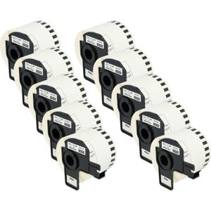 vhbw 10x Label Roll with Holder 62mm x 30.48m (1 Label) Replacement for Brother DK-22205 for Label Maker vhbw 10x Label Roll with Holder 62mm x 30.48m (1 Label) Replacement for Brother DK-22205 for Label Maker