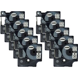 Vhbw - 10x Label Tape compatible with Dymo LabelWriter Duo 400, Duo, Duo 450 Label Printer 7m x 24 mm, Black on White Vhbw - 10x Label Tape compatible with Dymo LabelWriter Duo 400, Duo, Duo 450 Label Printer 7m x 24 mm, Black on White