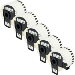 Vhbw - 5x Label Roll with Holder 62mm x 30.48m (1 Label) compatible with Brother pt QL-720, QL720NW Label Maker Vhbw - 5x Label Roll with Holder 62mm x 30.48m (1 Label) compatible with Brother pt QL-720, QL720NW Label Maker