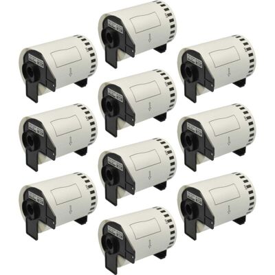 Vhbw - 10x Label Roll with Holder 103mm x 30.48m compatible with Brother P-Touch ql 1110 nwb Label Maker - Self-Adhesive Vhbw - 10x Label Roll with Holder 103mm x 30.48m compatible with Brother P-Touch ql 1110 nwb Label Maker - Self-Adhesive