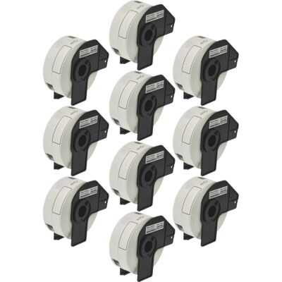 Vhbw - 10x Label Roll with Holder 29mm x 90mm (400 Label) compatible with Brother pt QL500BW, QL500BS Label Maker - Premium Vhbw - 10x Label Roll with Holder 29mm x 90mm (400 Label) compatible with Brother pt QL500BW, QL500BS Label Maker - Premium
