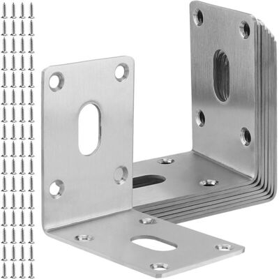 OEM Reinforced Assembly Brackets L 70×70×49 Mm – Set Of 8 Steel Pieces With 64 Screws Included OEM Reinforced Assembly Brackets L 70×70×49 Mm – Set Of 8 Steel Pieces With 64 Screws Included