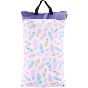 ROSE 1 Piece of Reusable Hanging Baby Diaper Bag Dry and Wet Bag (n Section)