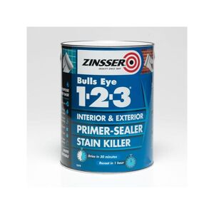 Zinsser - Bulls Eye 1-2-3 - Primer-sealer - Stain Killer - 5 Litre - White - White