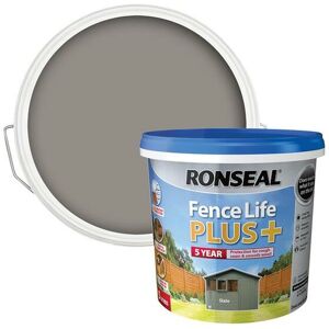 Ronseal - 37629 Fence Life Plus+ Slate 5 litre RSLFLPPS5L