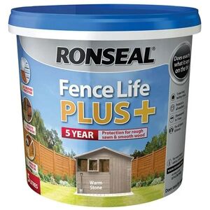 Ronseal - Fence Life Plus+ Wam Stone 5 lite RSLFLPPWS5L - Beige