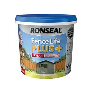 Ronseal - 37629 Fence Life Plus+ Slate 5 litre RSLFLPPS5L