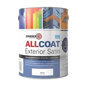 Zinsser AllCoat (Water Based) Exterior Satin - 1 Litre - RAL 7016 - RAL 7016 - Anthracite Grey