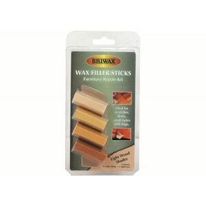 Briwax - Wax Fille Sticks Light Wood Shades (Pack 4) brwwfsl - Light